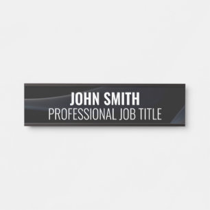 Placa de Nome para Porta de Escritório Profissiona