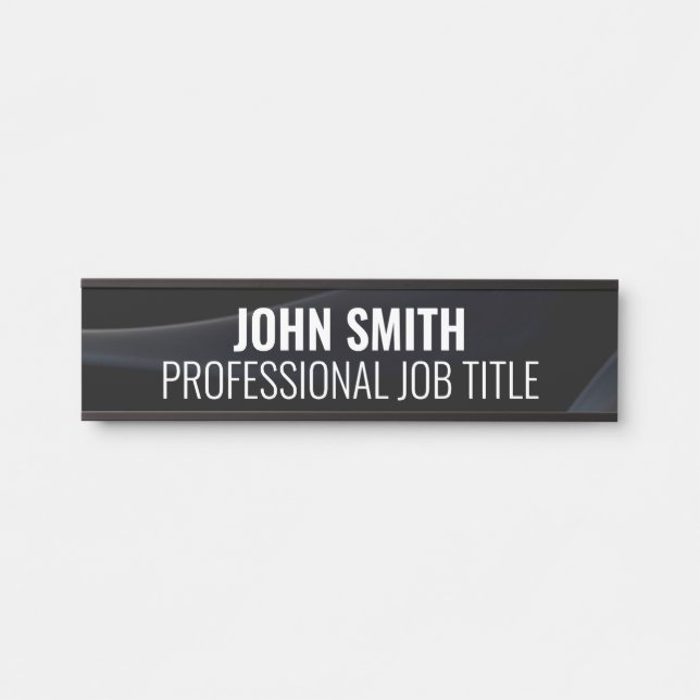 Placa de Nome para Porta de Escritório Profissiona (Frente)