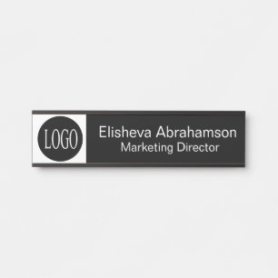 Placa de Nome para Porta de Escritório Profissiona