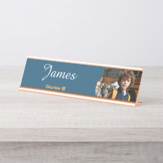 Placa de Nome Personalizada para Mesa de Estudante