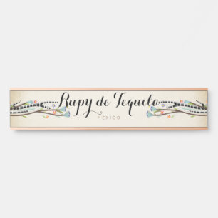 Placa de Nome Rupydetequila Decoração de Porta