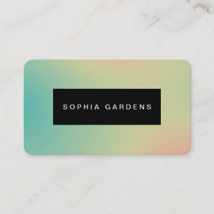 Placa de Nomes - Cartão de visita de Gradientes Su