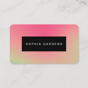 Placa de Nomes - Cartão de visita de Gradientes Su