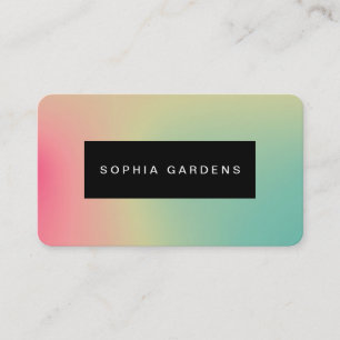 Placa de Nomes - Cartão de visita de Gradientes Su