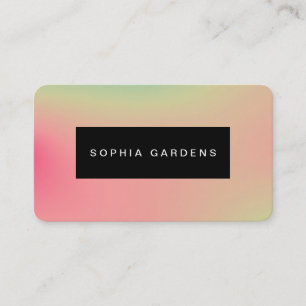 Placa de Nomes - Cartão de visita de Gradientes Su