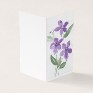 Placa de Nota de Flor Roxa