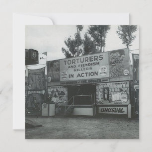 Placa de Nota Plana "Atração Estranha" da Vintage