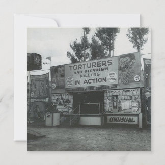 Placa de Nota Plana "Atração Estranha" da Vintage