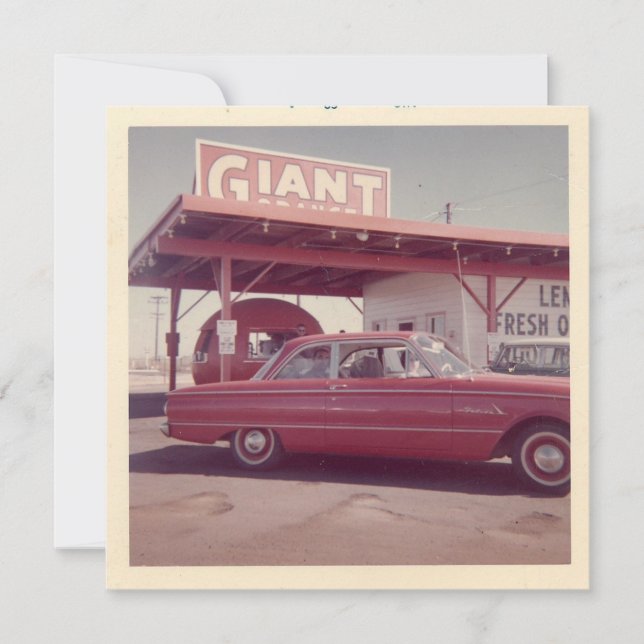 Placa de Nota Plana "Na Loja, agosto de 1962" (Frente)