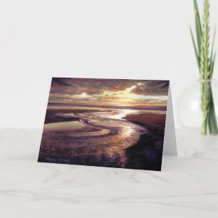 Placa de Notas do Vazio "Ocean Sunset Swirl"