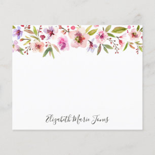 Placa de Orçamento Floral Blush Pink Cherry Blosso