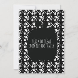 Placa de Padrão de Pele Negra Feliz Halloween