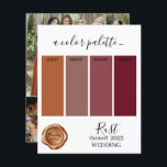 Placa de Paleta de Cores de Casamento de Rua 2023<br><div class="desc">Placa de Paleta de Cores de Casamento de Rua 2023</div>