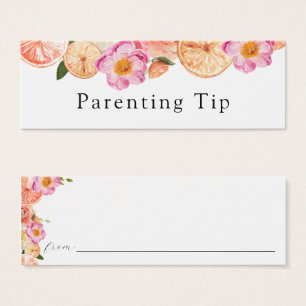 Placa de Parentalidade de Flores de Citros Rosa