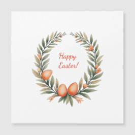 Placa de páscoa em cores pastel suave