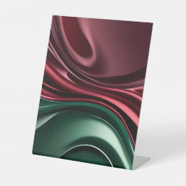 Placa de pedestal em gráfico abstrato elegante