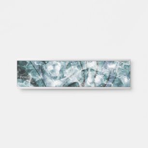 Placa De Porta Blue asbtract glass texture