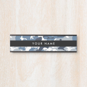 Placa De Porta Camuflagem Azul, Camuflagem de Inverno, Camuflagem