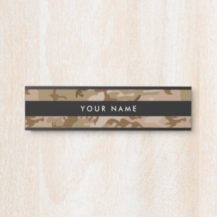 Placa De Porta Camuflagem Desértica, Camuflagem Marrom, Militar,