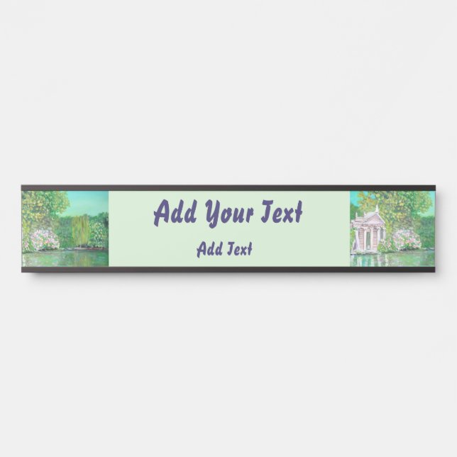 Placa De Porta Casa de campo Borghese - placa conhecida de (Frente)