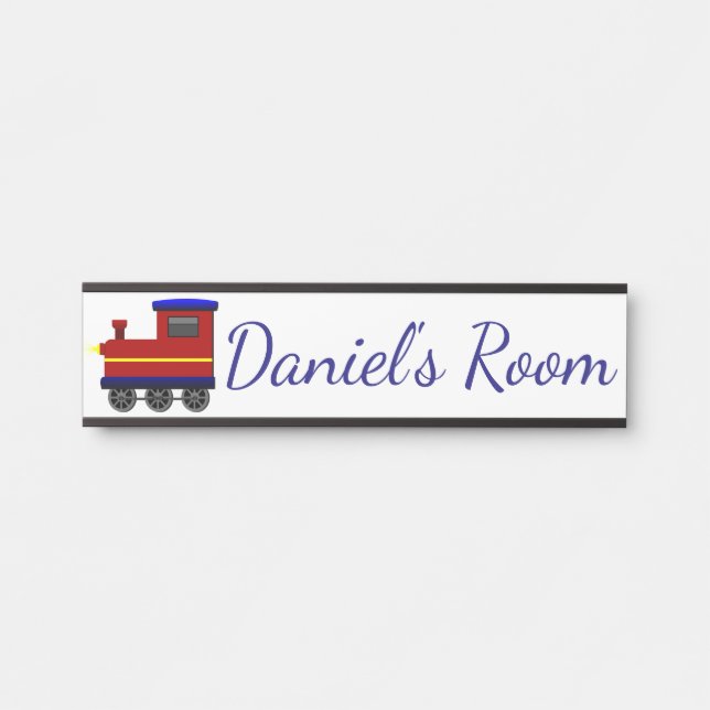 Placa De Porta Childrens Bedroom Door Name Plaque (Frente)