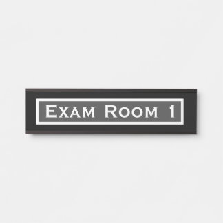 Placa de Porta da Sala de Exame de Dentista no Con