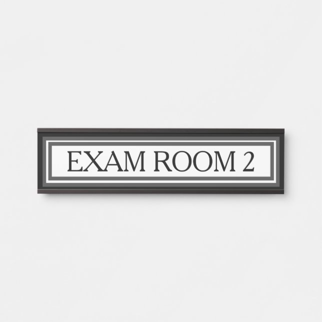 Placa de Porta de Escritório da Sala de Exame do D (Frente)