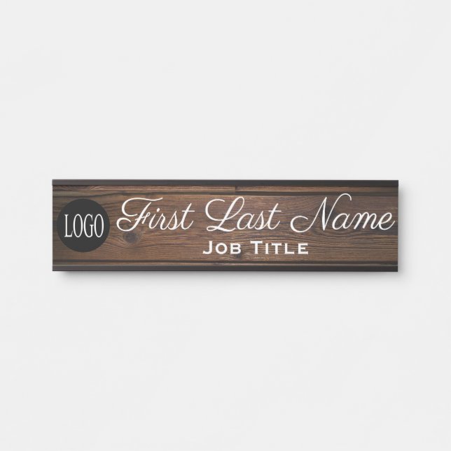 Placa de Porta de Escritório Logo Olhar Elegante d (Frente)