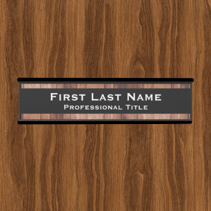Placa de Porta de Escritório Moderna com Aparência