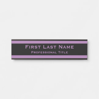 Placa de Porta de Escritório Moderna Sinal Lavanda