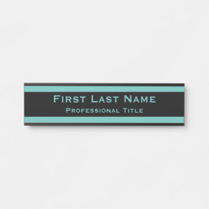Placa de Porta de Escritório Moderna Sinal Verde T
