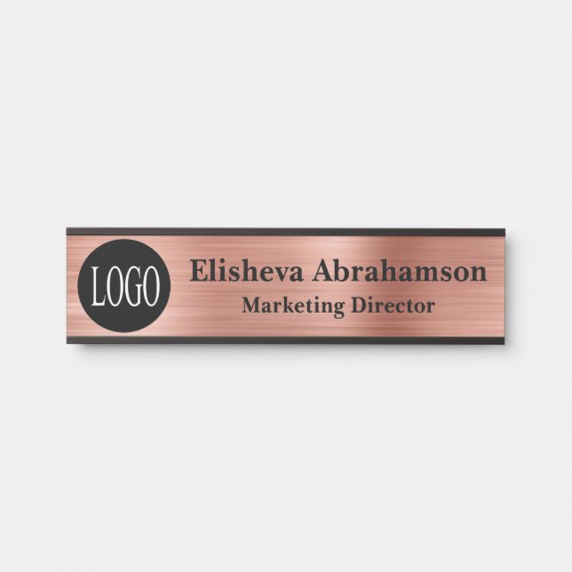 Placa de Porta de Escritório Profissional Rosa Dou (Frente)