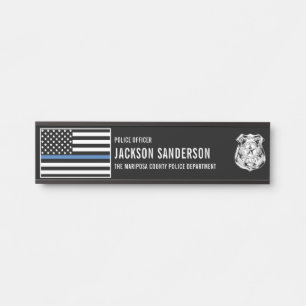 Placa De Porta Departamento de Oficial de Polícia Personalizado T