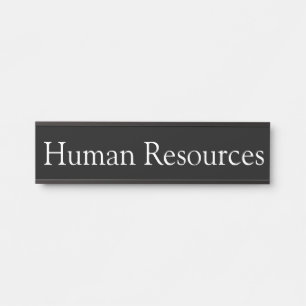 Placa de Porta do Escritório de Recursos Humanos