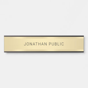 Placa De Porta Dourado visual personalizado Glamor moderno Modelo