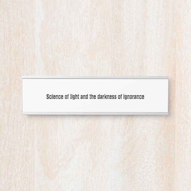 Placa De Porta Education (Frente)