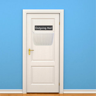 Placa De Porta Email de Saída Preto