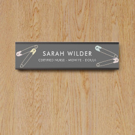 Placa De Porta Enfermeira Doula Birthing Coach Door Sinal