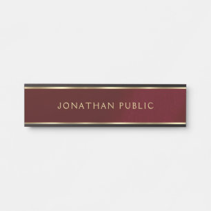 Placa De Porta Escritório Residencial Personalizado Escola Negóci