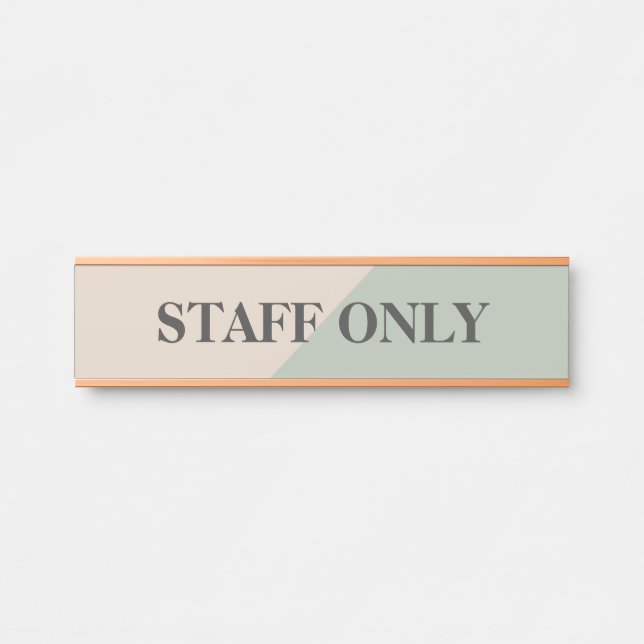 Placa De Porta Espaço Privado de Trabalho Apenas para Equipe Limi (Frente)