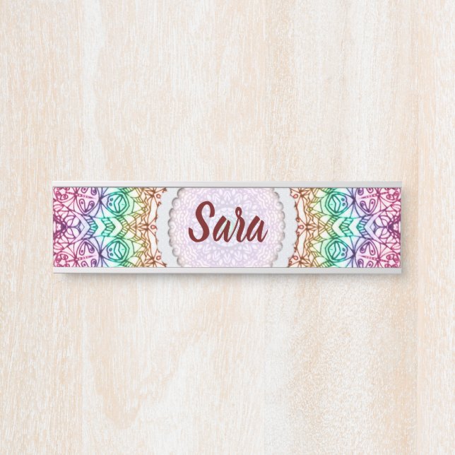 Placa De Porta Estilo de suspensão G379 de Mehndi da mandala da (Frente)