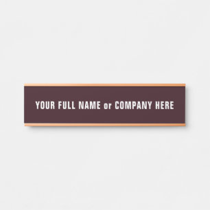 Placa De Porta Exemplo de Sinal de Porta Personalizada Design