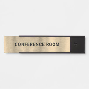 Placa De Porta Fundo de Textura Dourada