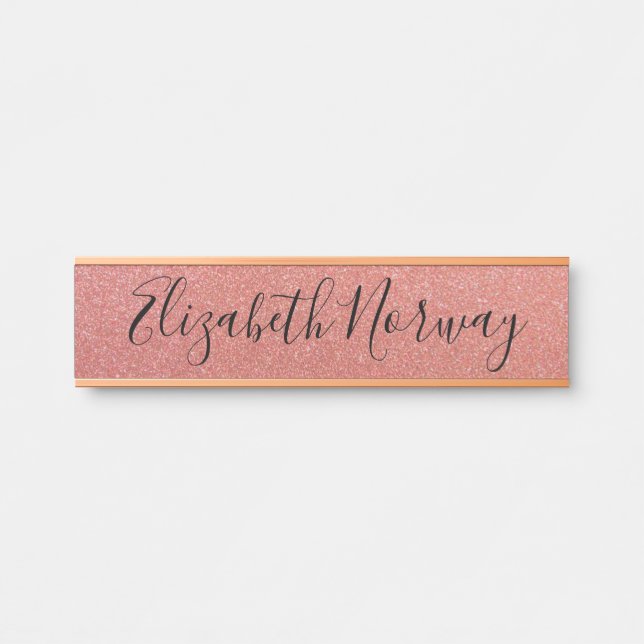 Placa De Porta Glitter (Frente)