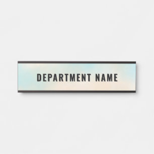 Placa De Porta Gradiente de Trendência Simples Nome da Porta do D