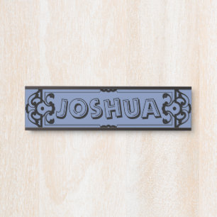 Placa De Porta Ideia da chapa do nome da porta do quarto das