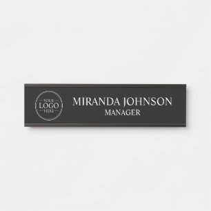 Placa De Porta Logotipo comercial personalizado profissional