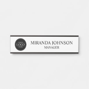 Placa De Porta Logotipo comercial personalizado profissional