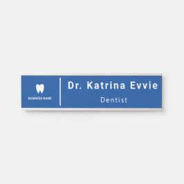 Placa De Porta Logotipo de Dentista de Negócios | Funcionarios de