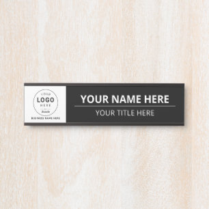 Placa De Porta Logotipo de Empresa Marcas Empresariais